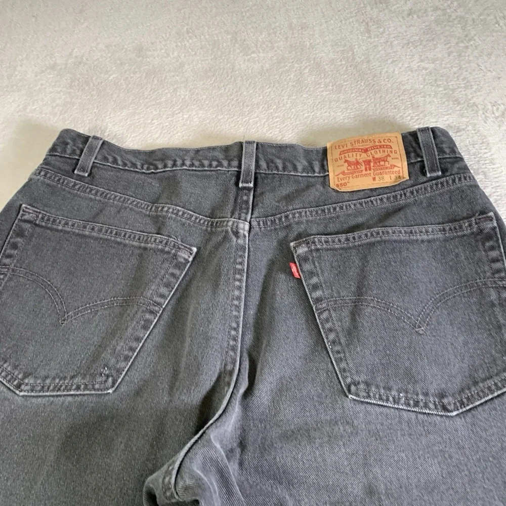 Vintage Levis 550 Jeans Mens 38x34 Gray Relaxed Tapered‎ Y2K Denim Made In USA